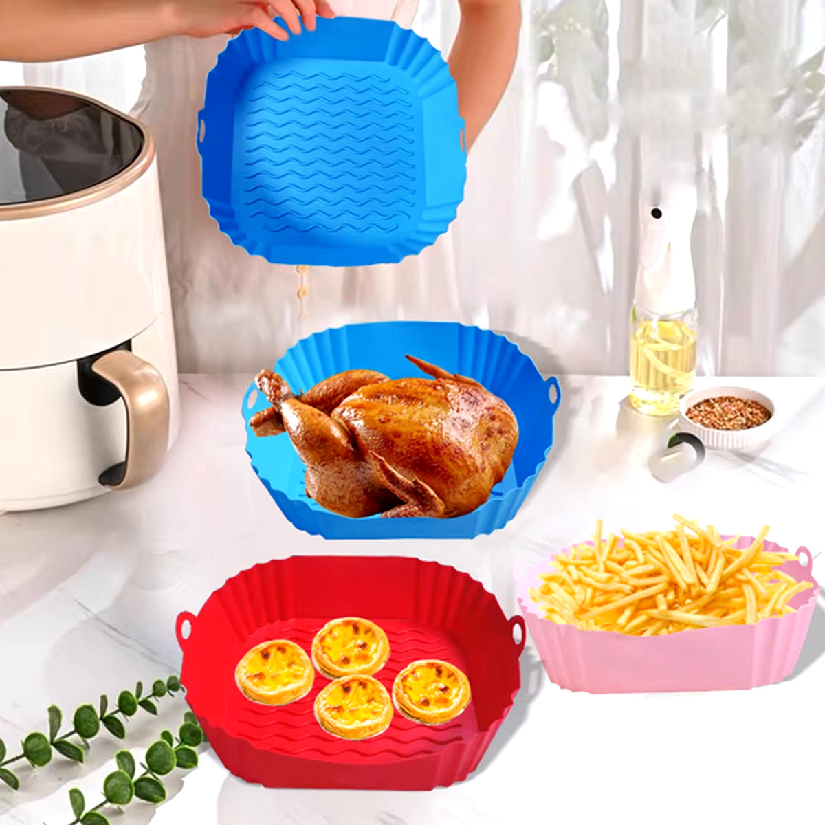 Non-Stick Silicone Mat for Air Fryer.