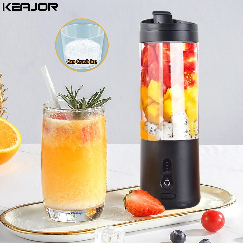 Portable Blender, Personal Blender for Shakes and Smoothies ,Mini Blender for Kitchen, Black, white